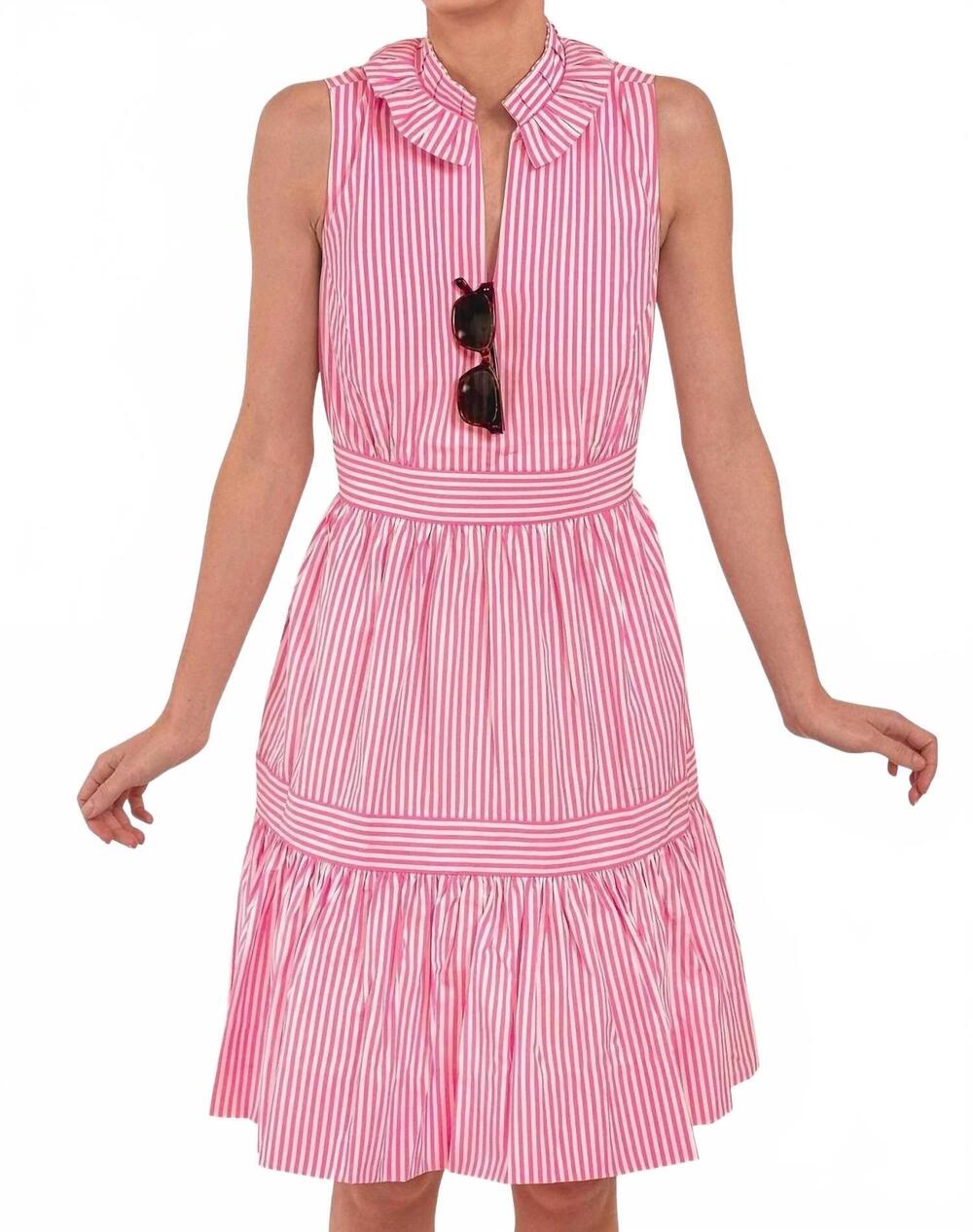 NEW GRETCHEN SCOTT wash and wear hope dress in pink